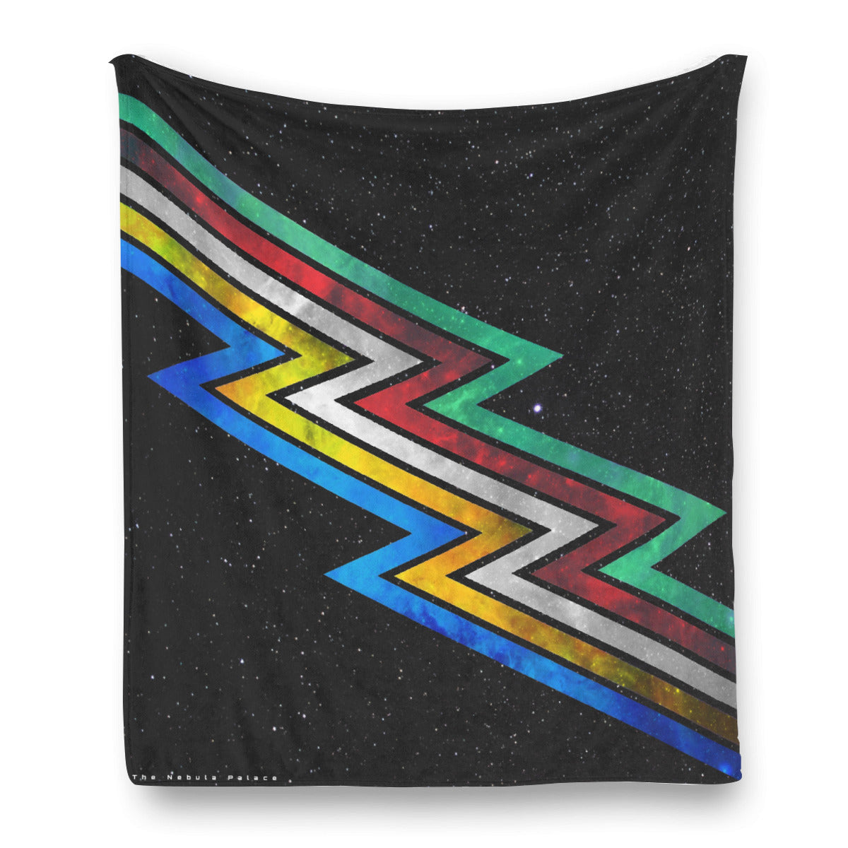 The Nebula Palace Disability Pride Flag Flannel Blanket | Soft Warm Fleece | All-Season Use