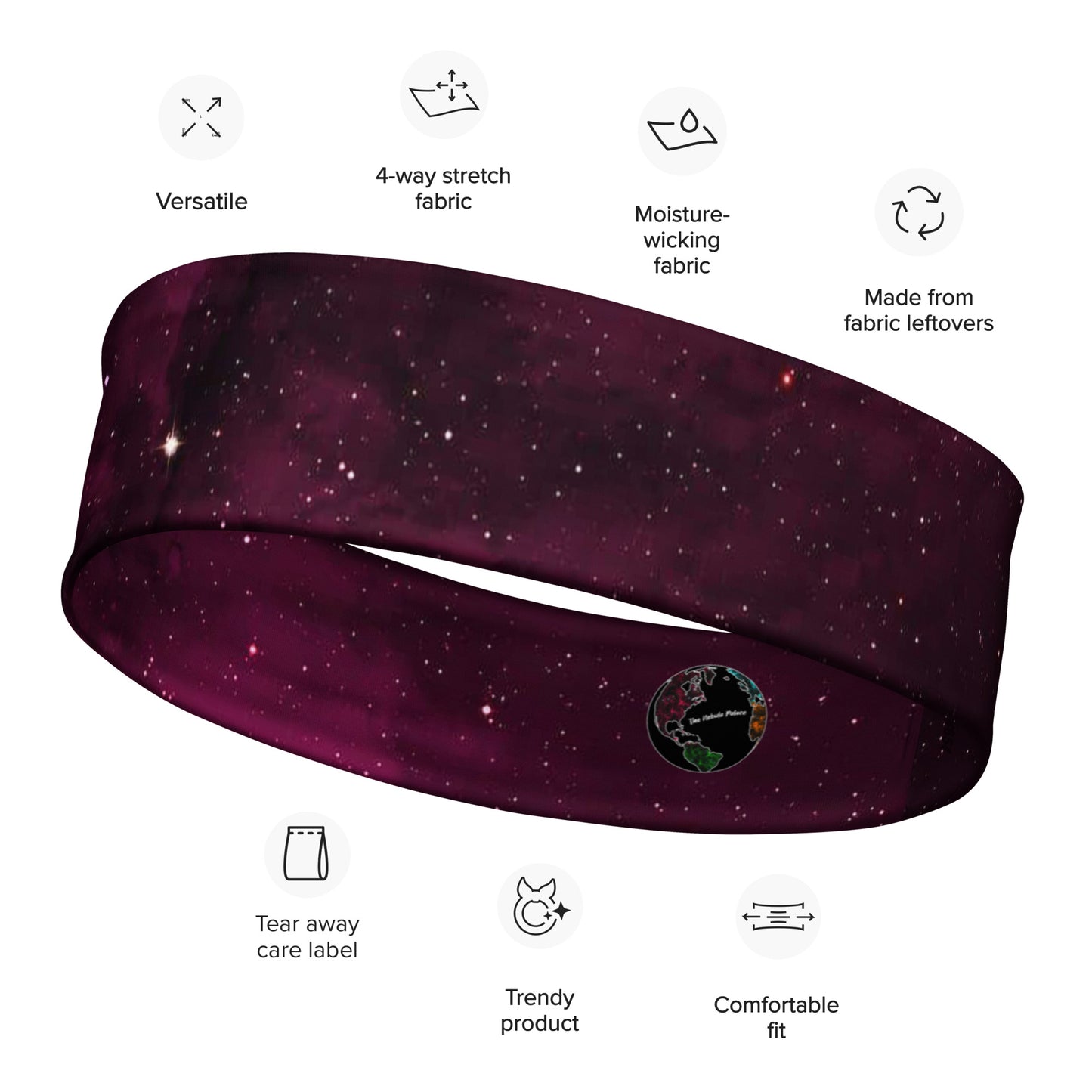 Maroon Nebula Astronomical Headband