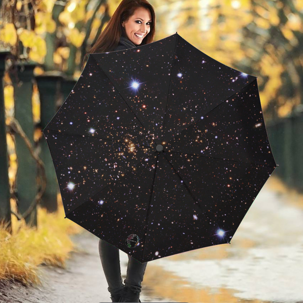 Stellar Style: Galaxy Space Darkness Starry Stars Umbrella - The Nebula Palace