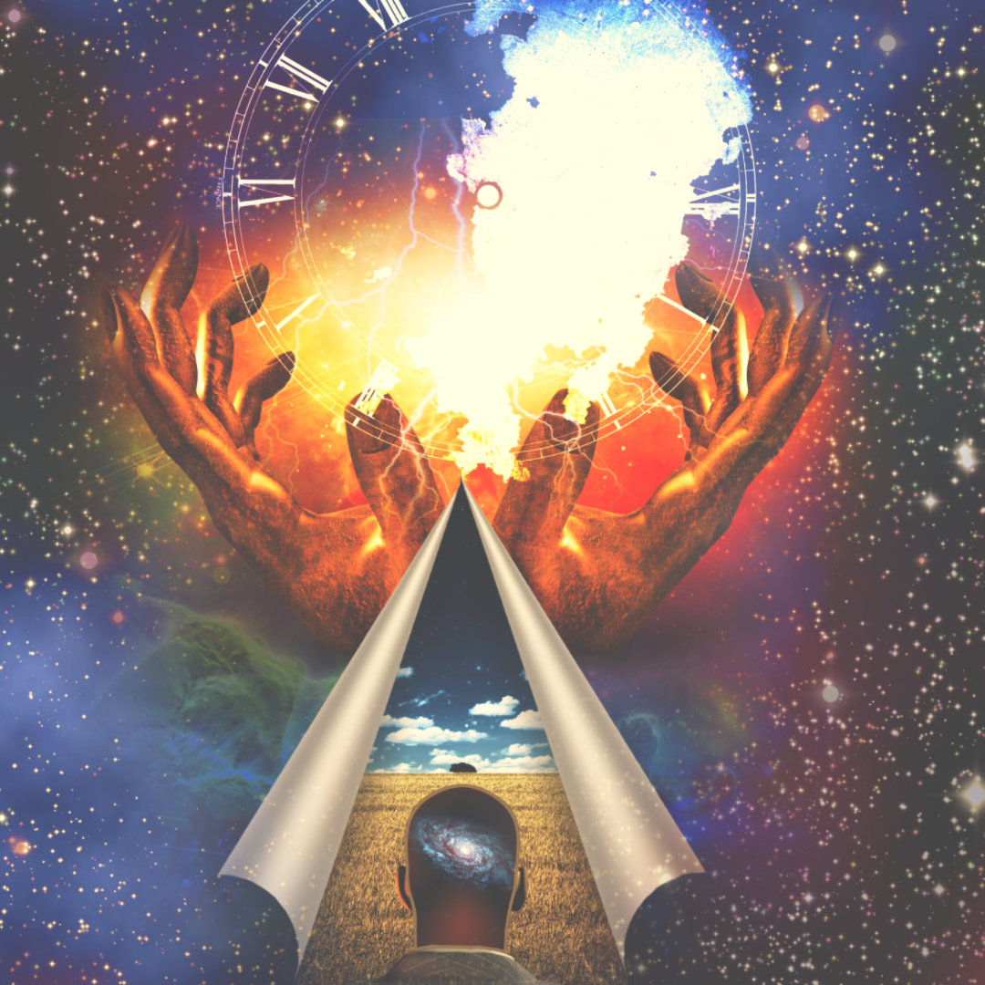 A blog post talking about how to respect the spiritual choices of others, promoting open-mindedness and diversity. The image shows open hands and the representation of time and dimensional shift.