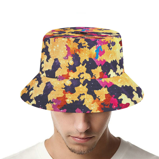 Sunset Cosmic Camouflage Bucket Hat