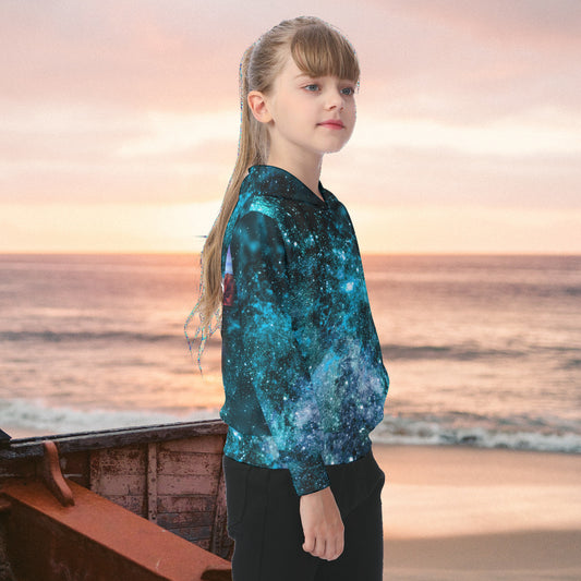 My Journey Galaxy Space Nebula Kid's Fashion Heavy Fleece Hoodie - The Nebula Palace