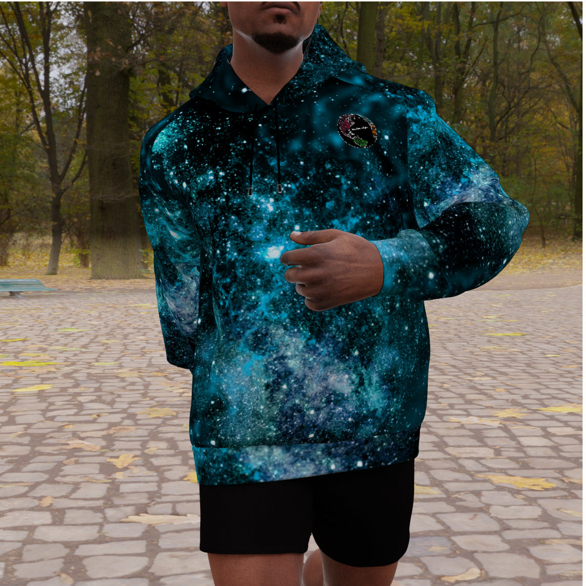 My Journey Galaxy Space Nebula Men's Heavy Fleece Raglan Fashion Hoodie - The Nebula Palace