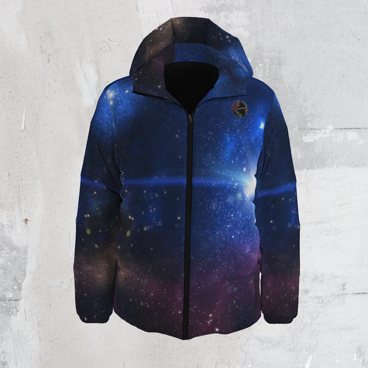 Astral Rebirth Unisex Galaxy Space Fashion Down Jacket The Nebula Palace: Spiritually Cosmic Fashion