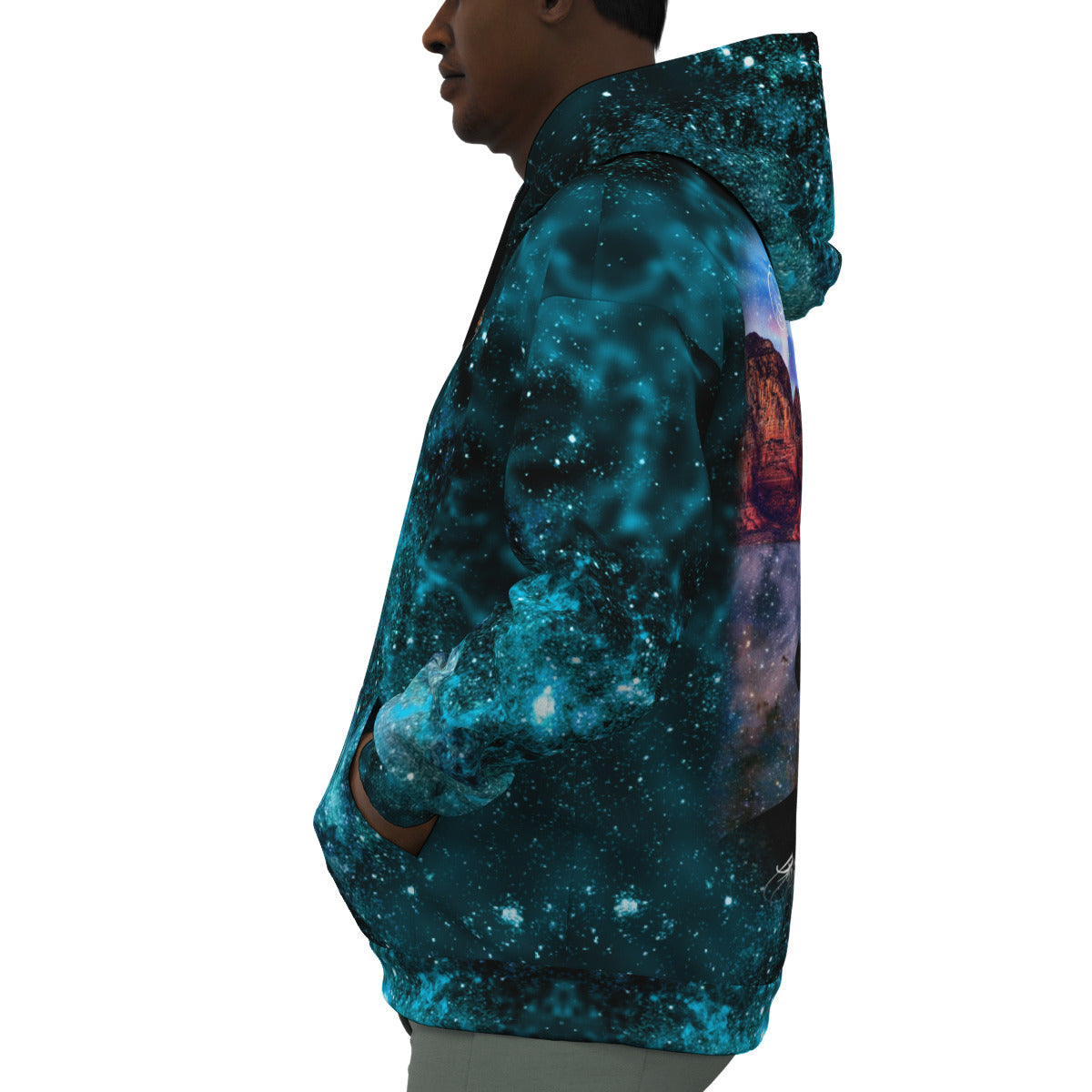 My Journey Unisex Plus Size Fleece Pullover Fashion Hoodie The Nebula Palace: Spiritually Cosmic Fashion