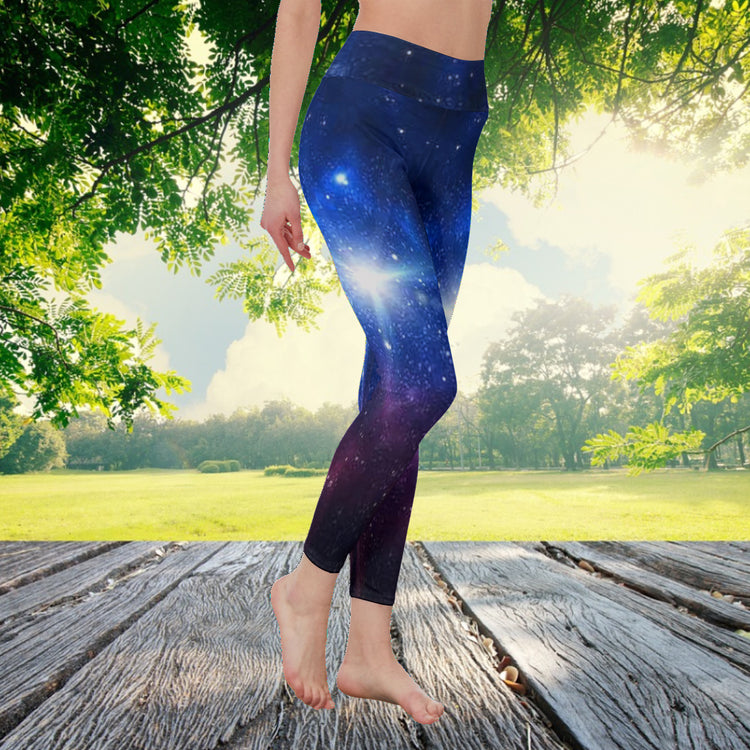 Astral Rebirth Galaxy Space Nebula Women's Fashion Leggings - The Nebula Palace