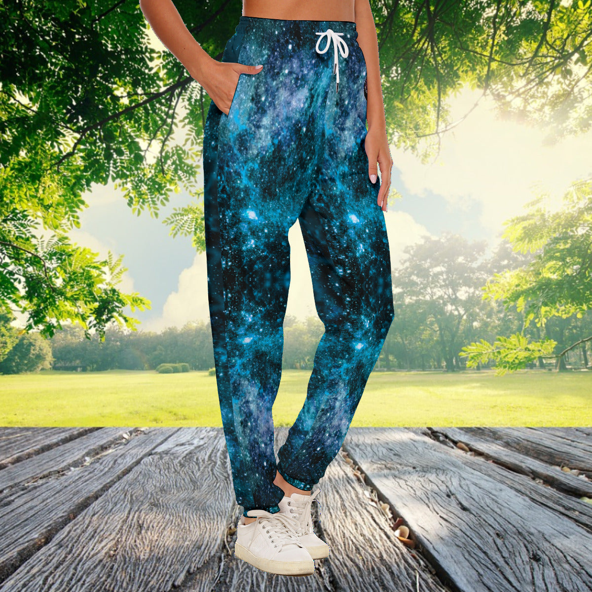 My Journey Galaxy Space Nebula Women's Fashion Casual Pants The Nebula Palace: Spiritually Cosmic Fashion