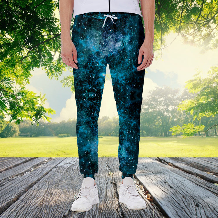 My Journey Nebula Galaxy Space Print Men's Fashion Sweatpants - The Nebula Palace