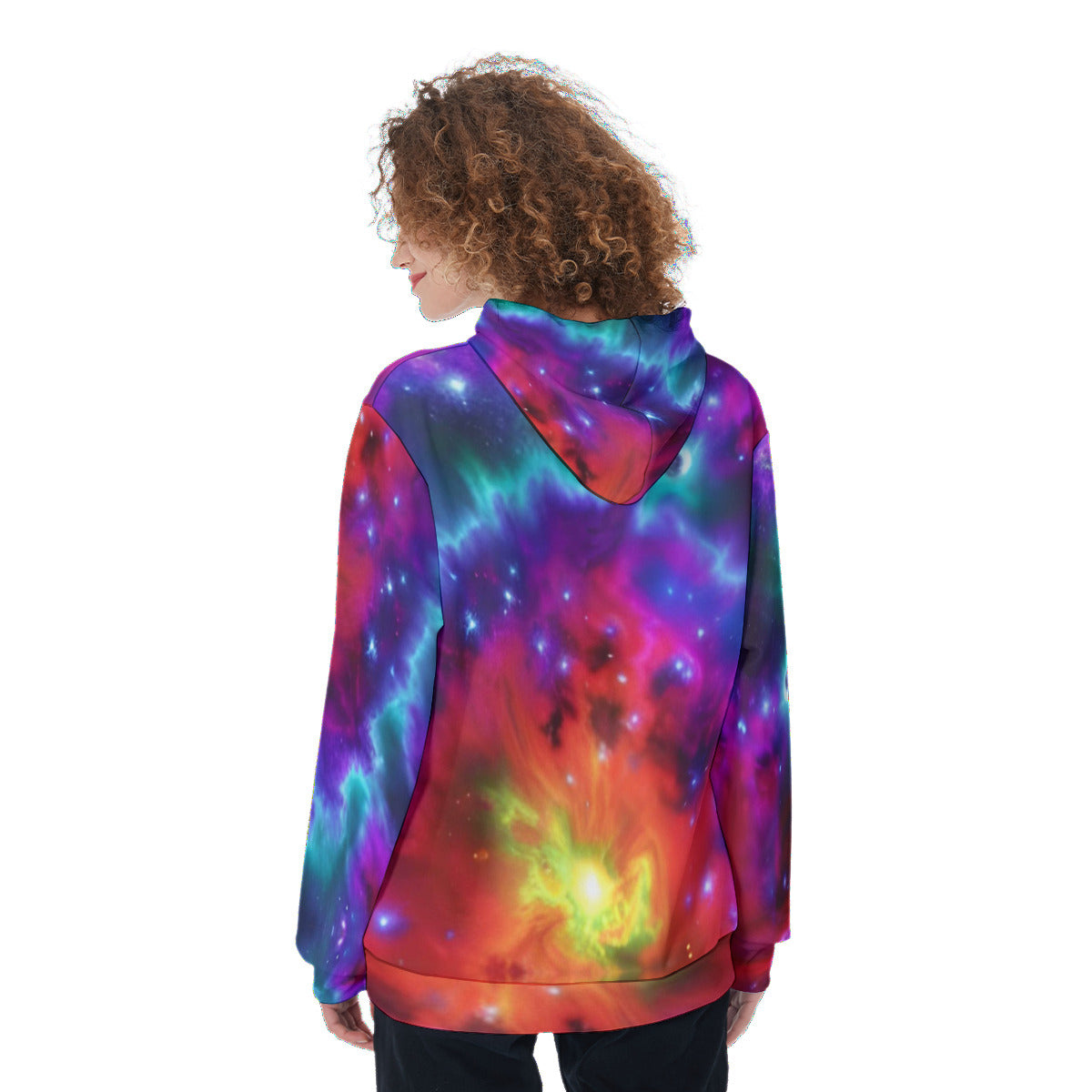 Spiritual Resonation Cosmic Nebula Women's Heavy Fleece Fashion Hoodie - The Nebula Palace