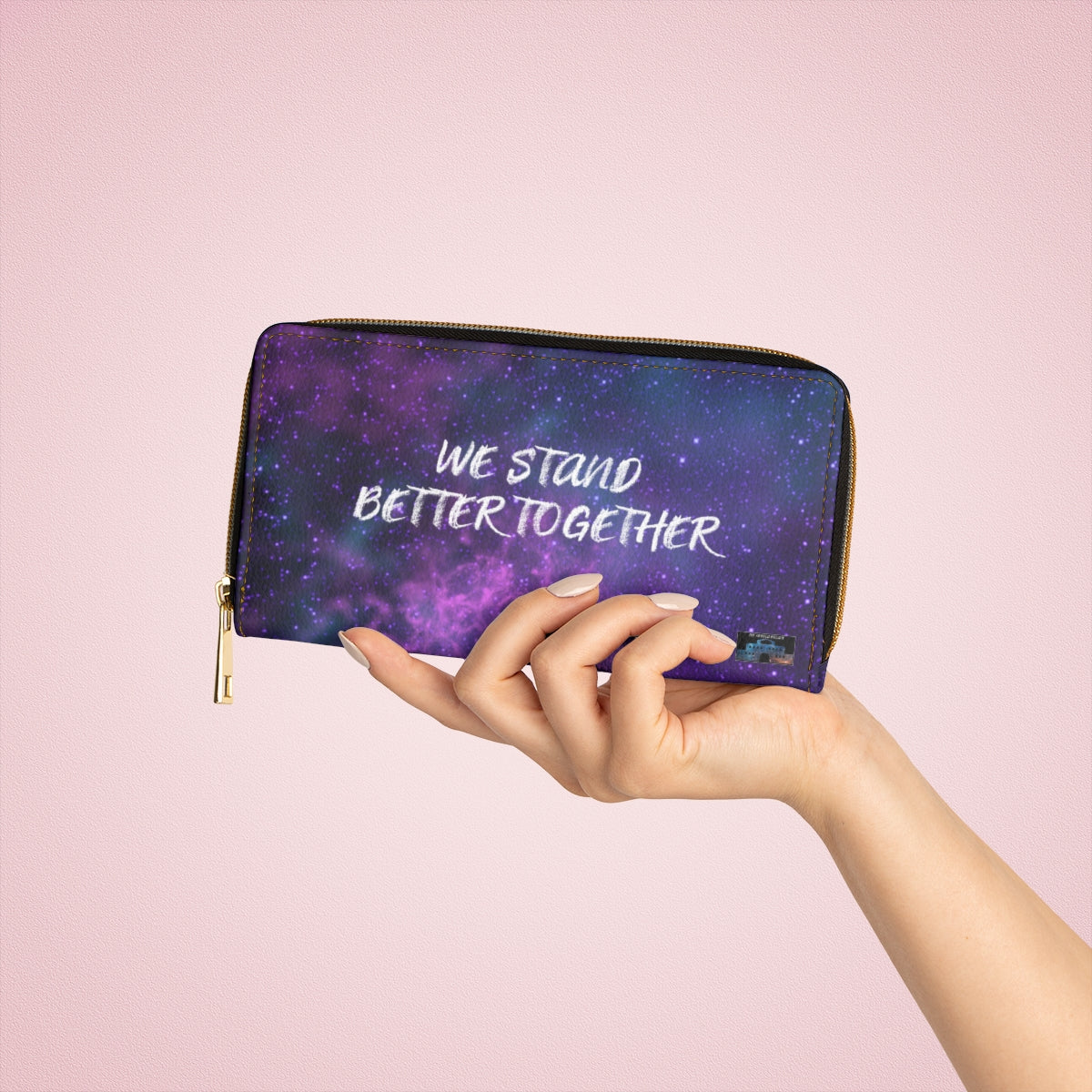 WE STAND BETTER TOGETHER Pastel Nebula Wallet The Nebula Palace: Spiritually Cosmic Fashion