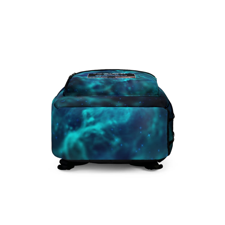 Sublimated All Over Print Vibrant Blue Nebula Backpack - The Nebula Palace