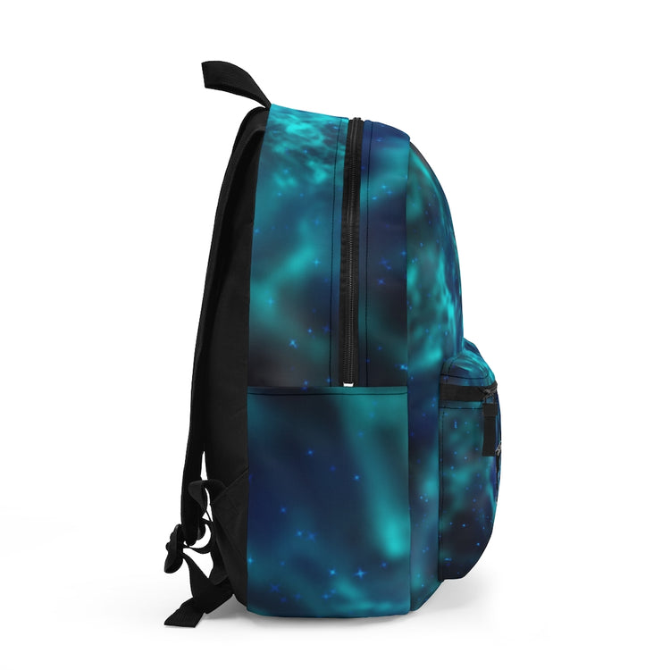 Sublimated All Over Print Vibrant Blue Nebula Backpack - The Nebula Palace