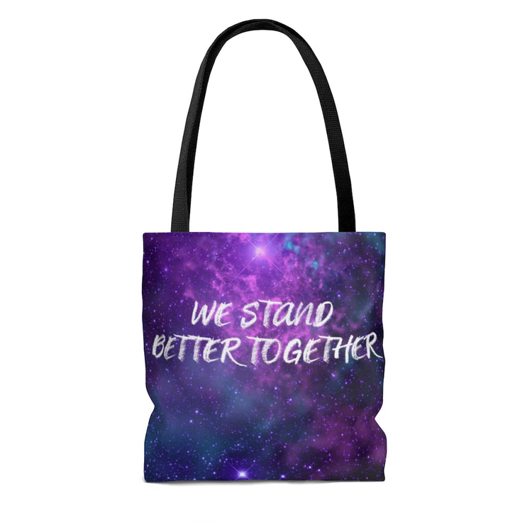We Stand Better Together Sublimated All Over Print AOP Tote Bag - The Nebula Palace