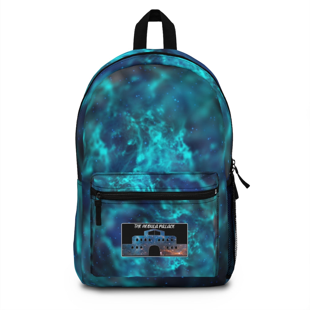 Sublimated All Over Print Vibrant Blue Nebula Backpack The Nebula Palace: Spiritually Cosmic Fashion