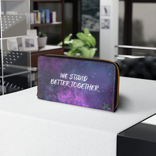 WE STAND BETTER TOGETHER Pastel Nebula Wallet The Nebula Palace: Spiritually Cosmic Fashion