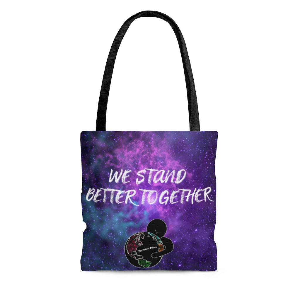 We Stand Better Together Sublimated All Over Print AOP Tote Bag The Nebula Palace: Spiritually Cosmic Fashion